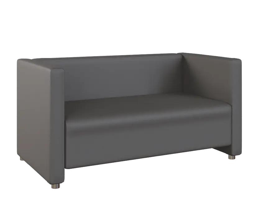 MIRA 2 pohovka, koženka tmavě šedá